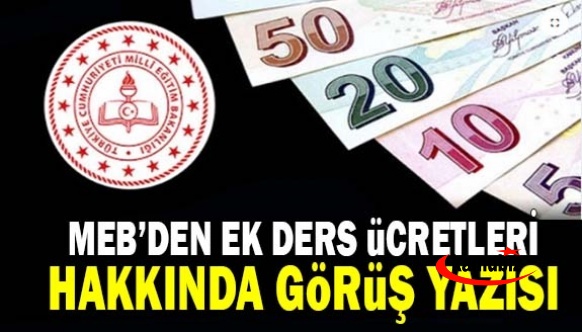 MEB'den "İYEP Ek Ders Ücreti" Konusunda Resmi Görüş Yazısı