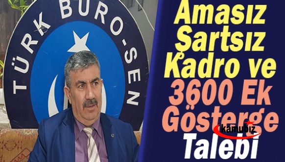 Başkan Demirbaş, Amasız Şartsız Kadro ve 3600 Ek Gösterge İstedi