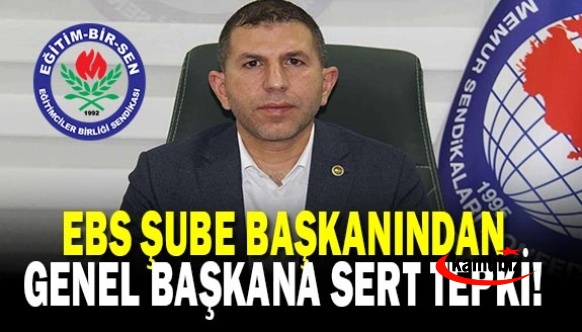 EBS Şube Başkanından, Sendika Genel Başkanına sert sözler..Hem yüzsüz, hem yalancı, hem ırkçı!