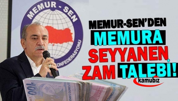 Memur Sen, oransal zam değil seyyanen zam istedi