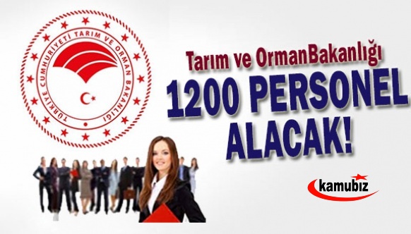 Tarım Bakanlığı 1200 memur alacak