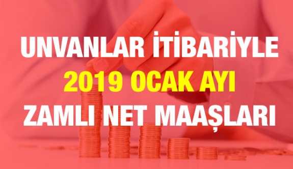 Her Unvanda 15 Ocak 2019 Zamlı Memur Maaşları