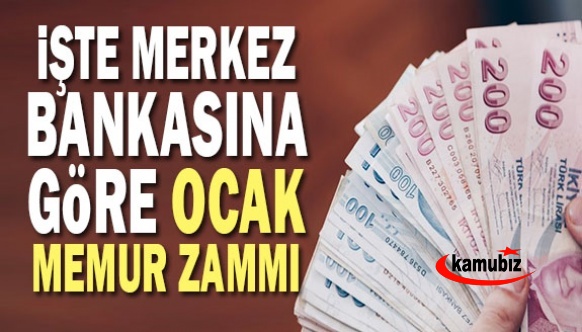 İşte Merkez Bankası'na göre memur ve emeklinin ocak zammı