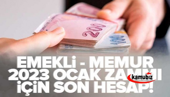 A haber açıkladı! İşte memur, emekli, SSK, Bağ-Kur 2023 maaş zammı için son hesap!