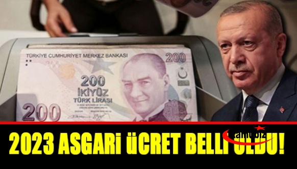 2023 yılında uygulanacak yeni asgari ücret belli oldu: Net 8 bin 500 lira