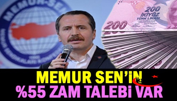 Memur-Sen'den, maaşlara yüzde 55 zam talebi var