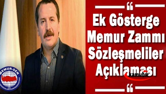 Ali Yalçın'dan, memur zammı, ek gösterge ve sözleşmeli personel hakkında yeni açıklama