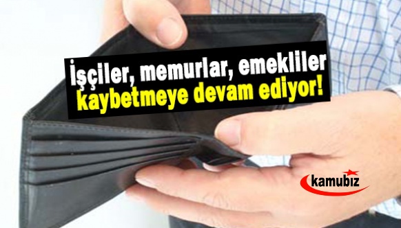 İşçiler, memurlar, emekliler kaybetmeye devam ediyor! Çünkü yetkili sendikalar havlu atıyor..