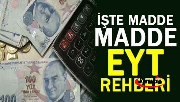 İşte madde madde EYT düzenlemesi rehberi!