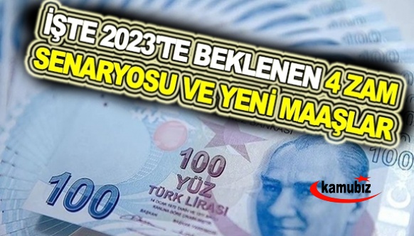 Emekli ve memur maaş zammı için oran verildi: İşte 2023'te beklenen 4 zam senayosu ve yeni maaşlar!