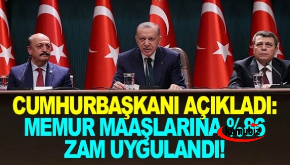 Cumhurbaşkanı Erdoğan açıkladı: Memur Maaşlarına Yüzde 86 Zam Yapıldı