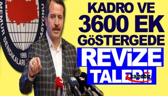 Memur Sen'den sözleşmeliye kadro ve 3600 ek göstergede revize açıklaması