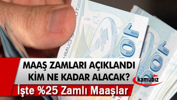 NTV ve TRT Haber yüzde 25 zamlı mesleklere göre memur emekli maaşlarını açıkladı