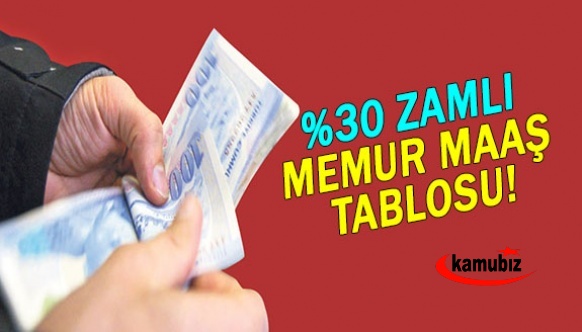 İşte mesleklere göre yüzde 30 zamlı 15 Ocak 2023 memur maaş tablosu!