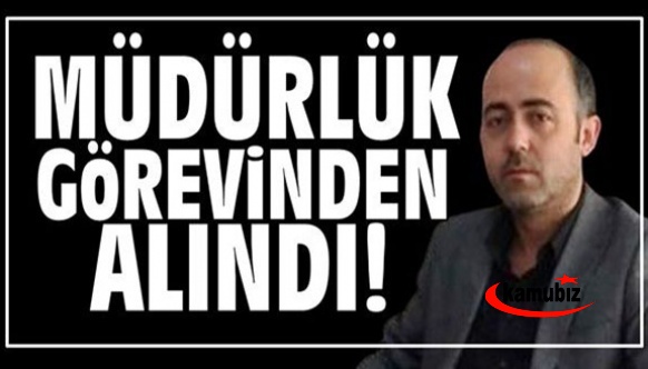 Okul müdürlüğünden alındı, öğretmen olarak atandı