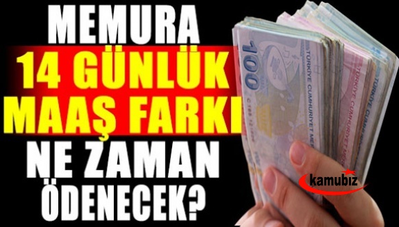 Memurların 14 günlük maaş farkları ne zaman yatacak açıklandı