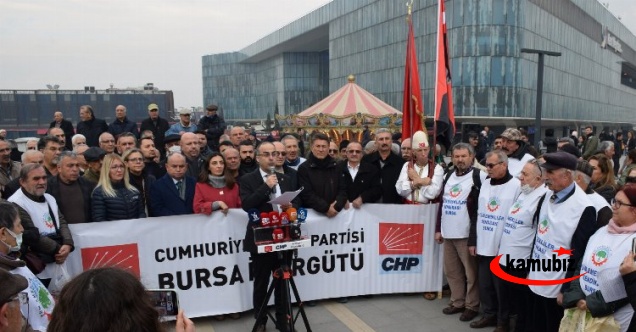 Bursa'da CHP'lilerden maaş zamlarına 'meydan' tepkisi