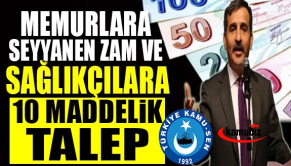 Önder Kahveci'den memurlara seyyanen zam ve sağlık çalışanlarına 10 maddelik talep