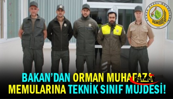 Bakan açıkladı! Orman muhafaza memurları, teknik hizmetler sınıfına dahil edilecek