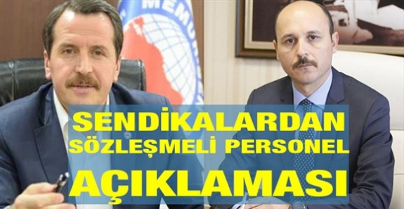 Sendikalar sözleşmeli personeli paylaşamadı