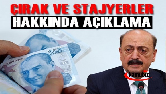 Bakan Bilgin'den stajyer ve çırakların emekliliklerine ilişkin yeni açıklama