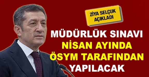 MEB 2019 müdürlük / müdür yardımcılığı sınavı Nisan'da yapılacak