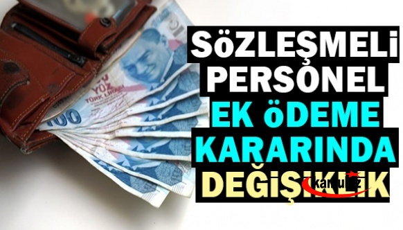 Sözleşmeli personele ek ödeme yönetmeliğinde değişiklik yapıldı 1 Şubat 2023