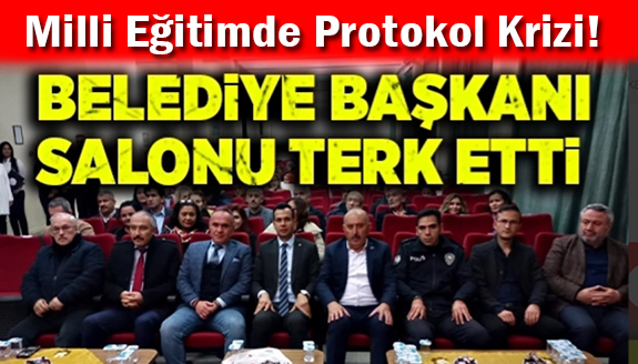 Belediye Başkanından milli eğitim törenine tepki!