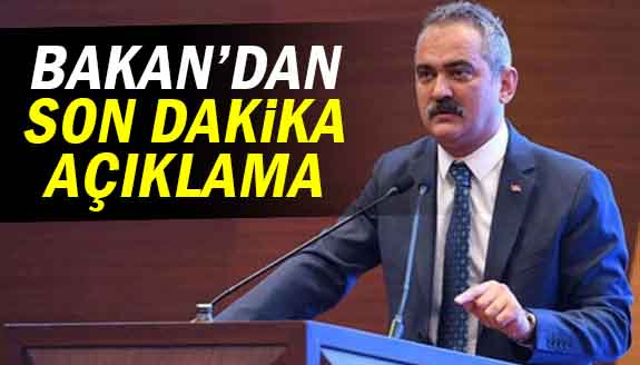 Bakan'dan öğretmen ataması, LGS ve YKS için tarih açıklaması