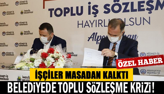 Belediyede toplu sözleşme krizi! İşçiler masadan kalktı