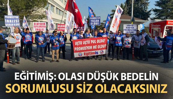 Eğitim İş'ten milli eğitim müdürlüğüne promosyon tepkisi: Düşük bedelin sorumlusu siz olacaksınız