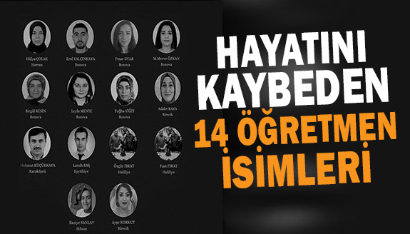 Vali, 14 öğretmenin hayatını kaybettiğini açıkladı