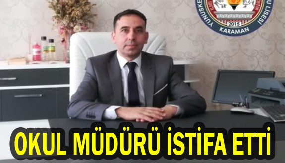 Bir okul müdürü daha görevinden istifa etti!