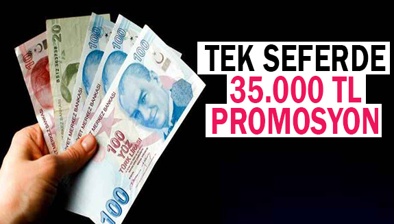 Finansbank tek seferde 35.000 TL promosyon ödeyecek!