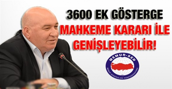 3600 ek gösterge mahkeme kararı ile genişleyebilir açıklaması