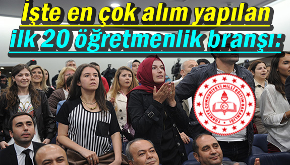 En çok alım yapılacak ilk 20 öğretmenlik branşı belli oldu!