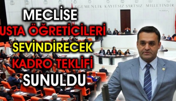 Usta Öğreticileri Sevindirecek Kadro Teklifi