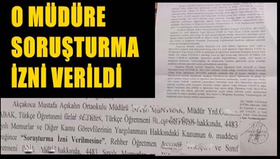 Kaymakam'dan okul müdürü ve yardımcısına soruşturma izni