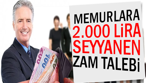 Kamu-Sen'den memura 2.000 TL seyyanen zam talebi