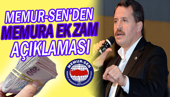 Ali Yalçın'dan memur maaşlarına ek zam açıklaması