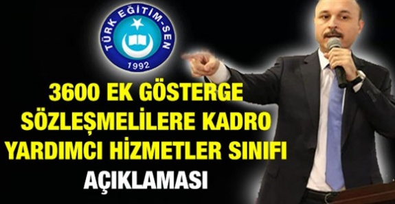 Ek gösterge, yardımcı hizmetler sınıfı ve sözleşmeli memurlar için açıklama