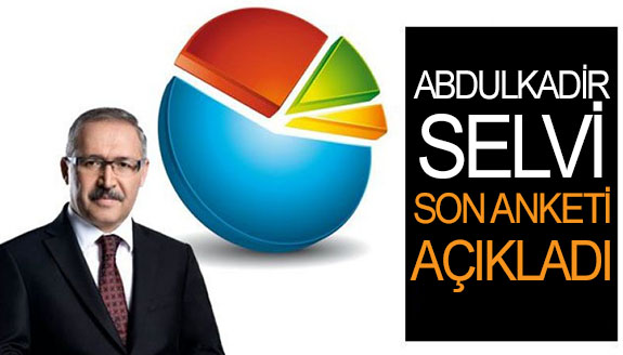 Abdulkadir Selvi, son seçim anketini açıkladı! Fark 2 puan!