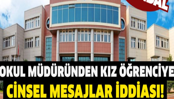 Kız öğrenciye cinsel mesajlar atan müdür istifa etti!