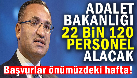 Adalet Bakanlığı personel alım sayısını 18 bin 500 den,  22 bin 120'ye çıkardı! İlan ne zaman yayımlanacak?