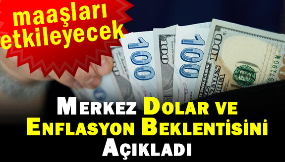 Memur maaşlarını da etkileyecek! Merkez dolar ve enflasyon tahminini açıkladı