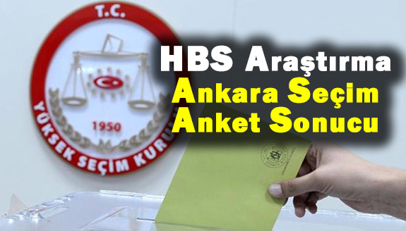 Hbs Araştırmadan Ankara için anket sonuçları!