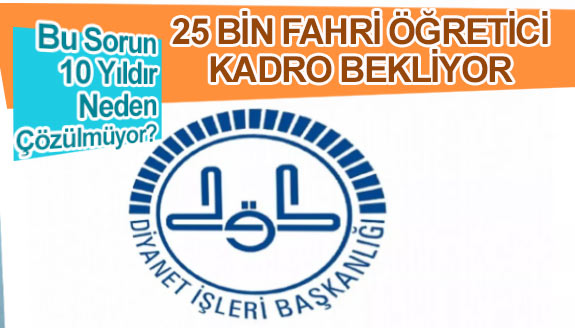 25 bin fahri Kuran kursu öğreticisi, 10 yıldır kadro bekliyor!