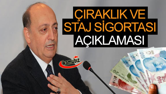 Bakan Vedat Bilgin'den çıraklık ve staj sigortası açıklaması