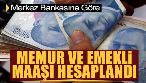 Mete Dirice, Merkez Bankası anketine göre memur ve emekli maaşlarını hesapladı