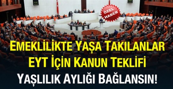 Emeklilikte Yaşa Takılanlara Yaşlılık Aylığı Bağlanması İçin Kanun Teklifi (Mart 2019)